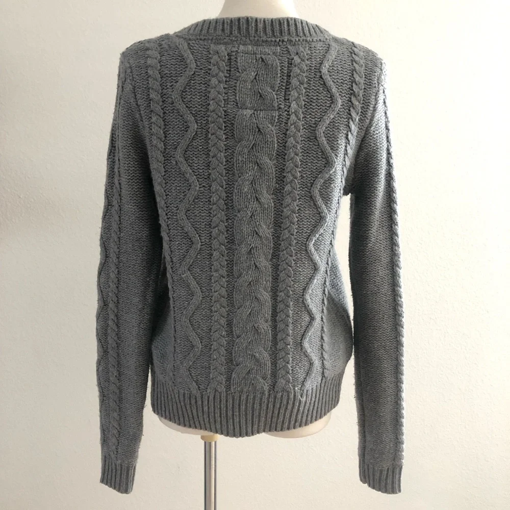 Aerie Charcoal Sweater Cardigan - Picture 6 of 8